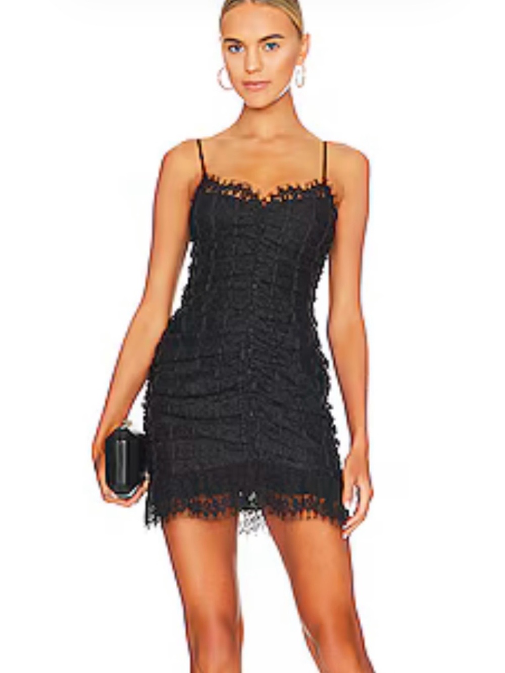 For Love And Lemons Black Lace Mini Dress